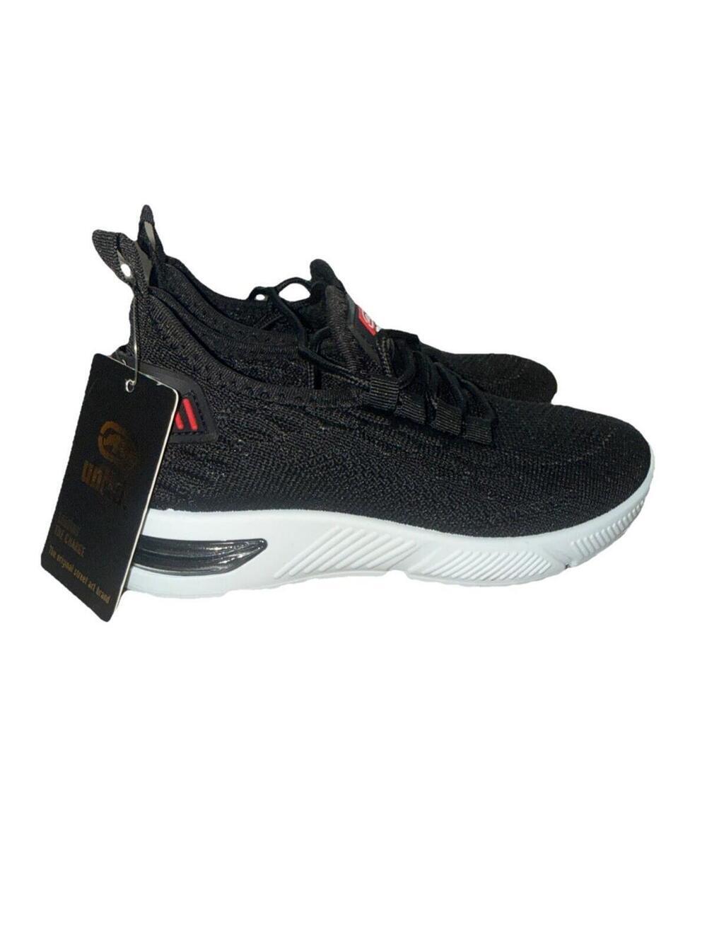 ECKO UNLTD. AVALON-07B Black White Casual Mesh Stretch Sneakers Youth Size 1 New